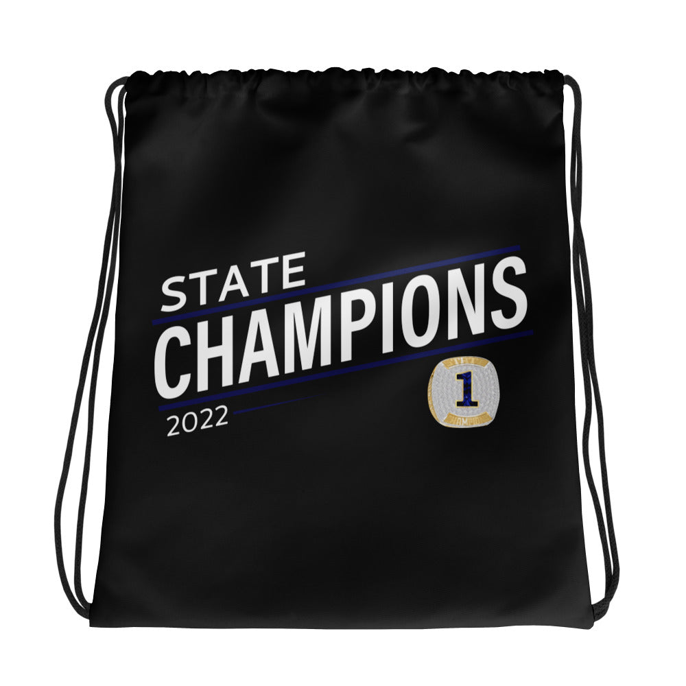 Belen Jesuit Preparatory School 2022 State Championship Ring Drawstring bag