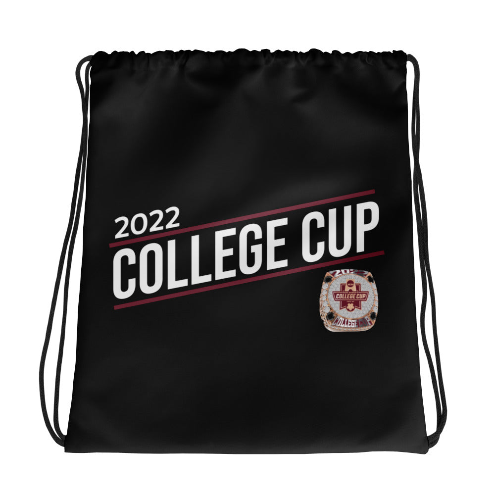 Florida State University Soccer 2022 State Championship Ring Drawstring bag