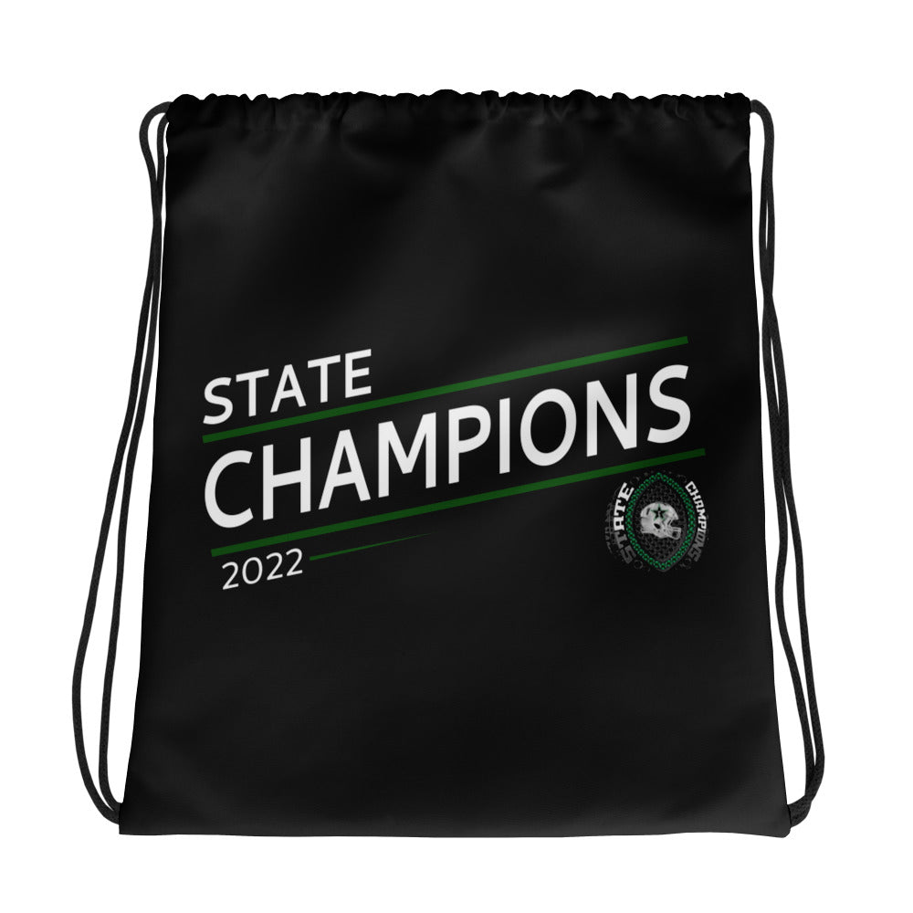 Estacada High School Football 2022 State Championship Ring Drawstring bag