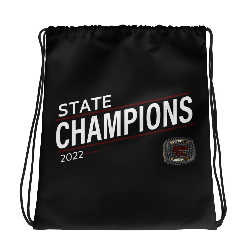 Destiny Christian School Softball 2022 State Championship Ring Drawstring bag