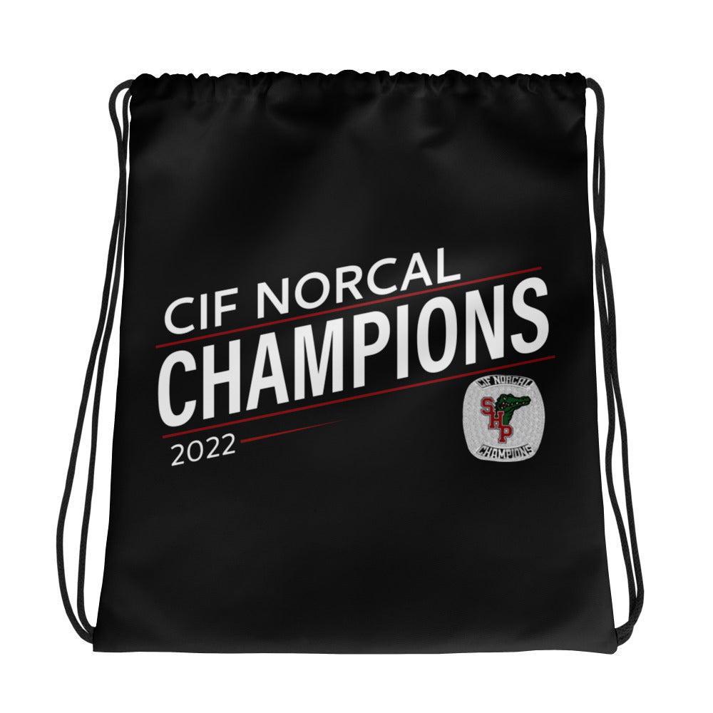 Sacred Heart Prep Water Polo 2022 State Championship Ring Drawstring bag