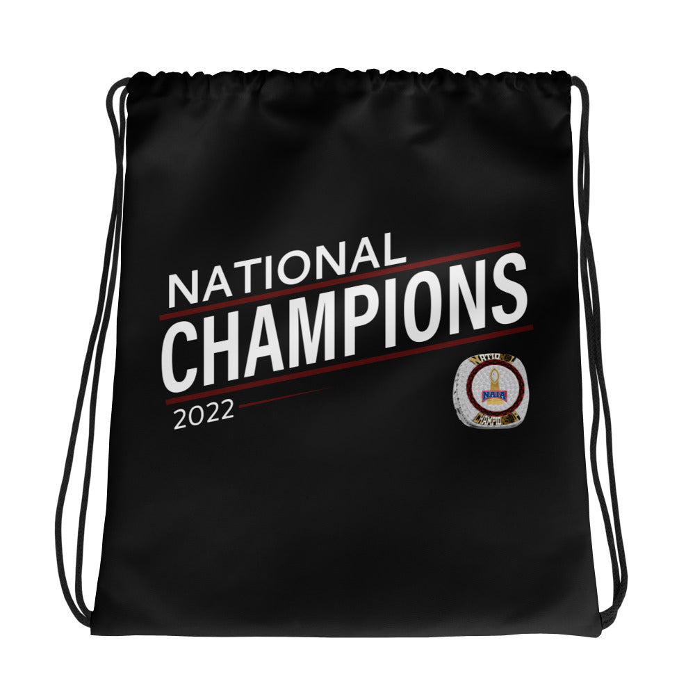 KCAC Football National Championship 2022 Championship Drawstring bag