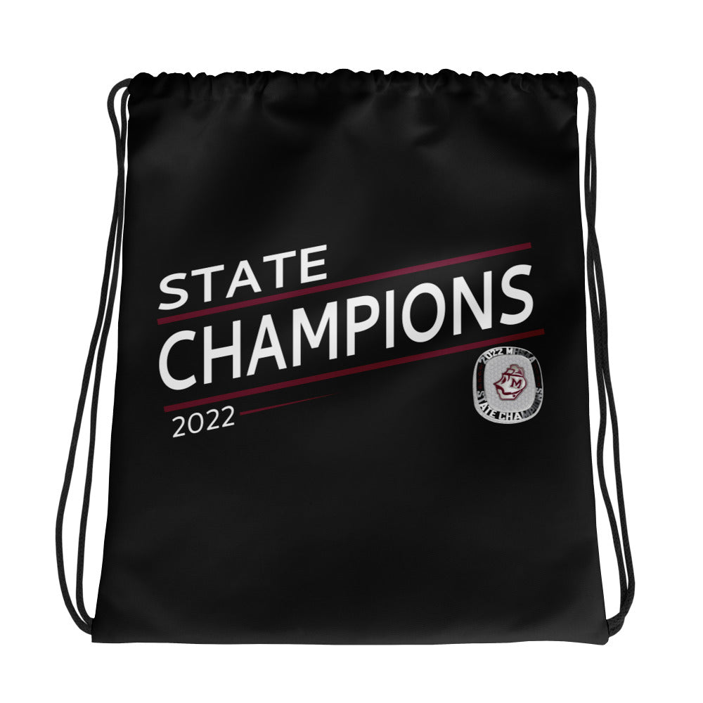 Martin High School Football Championship 2022 Drawstring bag