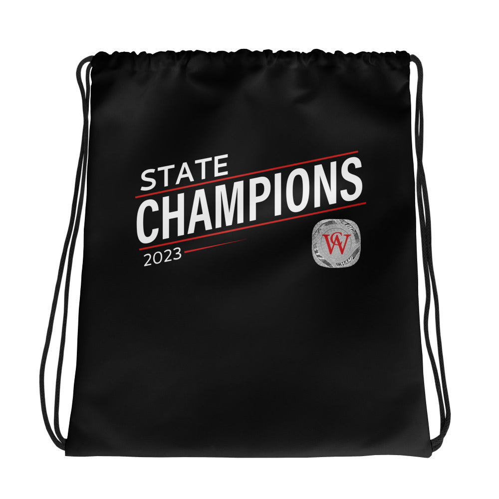 Wright Christian Academy High School Volleyball 2023 Drawstring bag