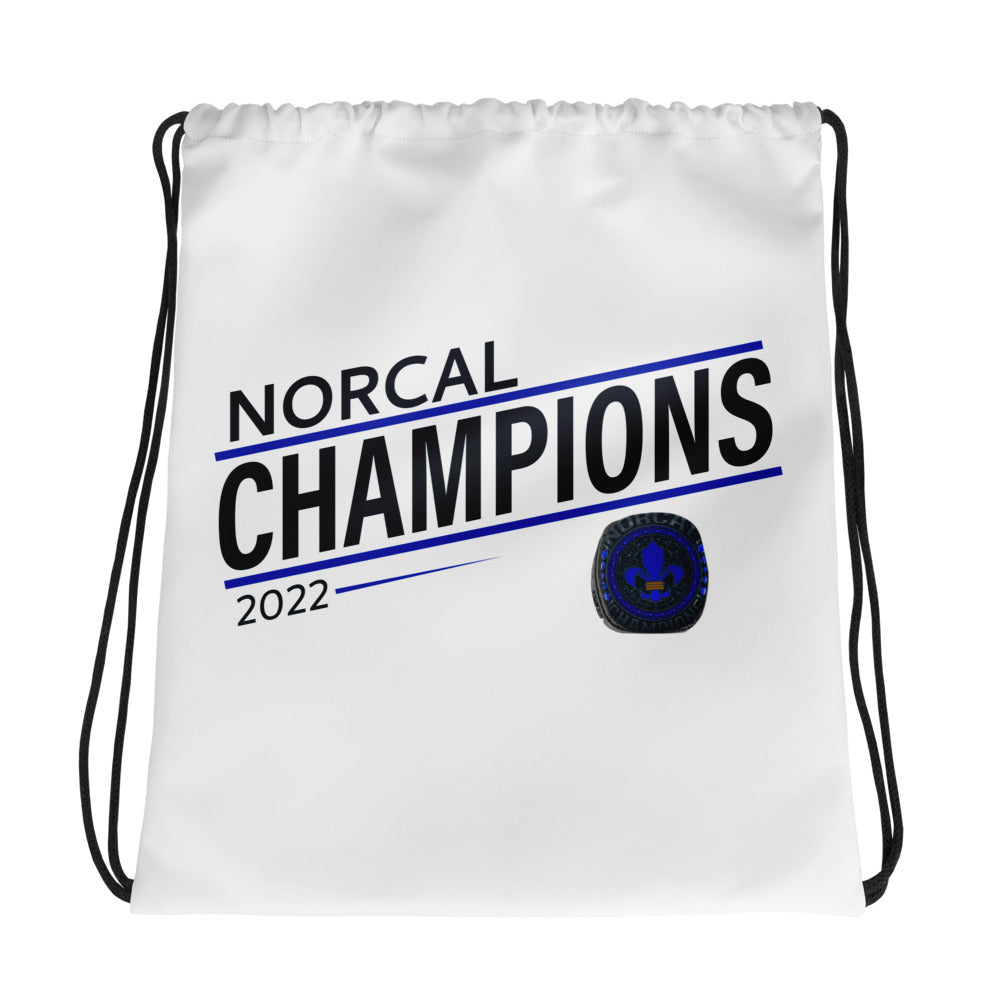 Santa Teresa High School Football Championship 2022 Black Ring Drawstring bag