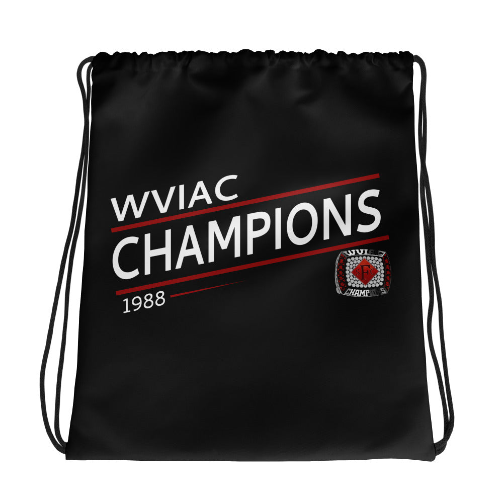 Gordon Moon Fairmont State 1988 Championship Drawstring bag