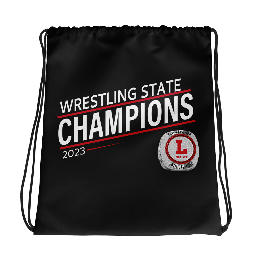 Linganore High School Wrestling 2023 Drawstring bag