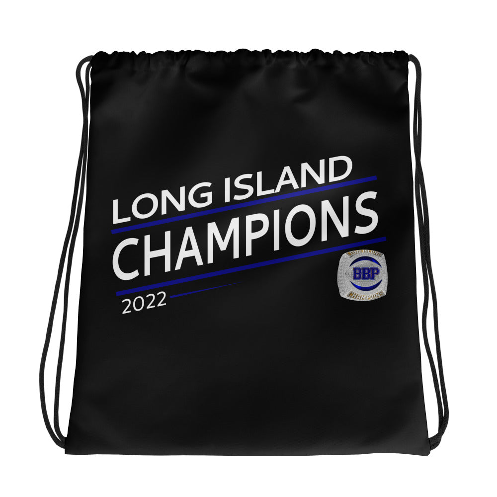 #50383 / Bayport - Blue Point High School / Football / 2022 Silver Drawstring bag