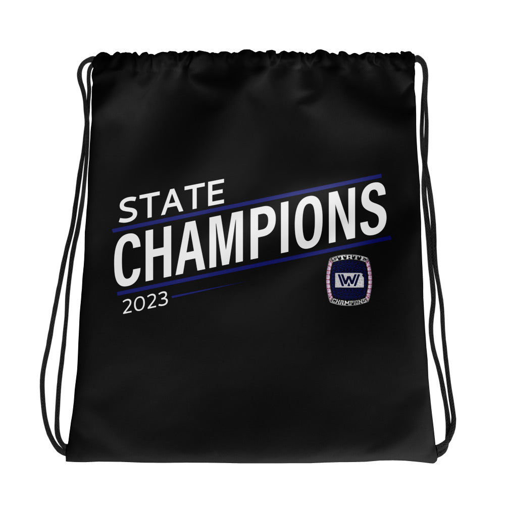 Washburn Rural High School Wrestling 2023 Drawstring bag