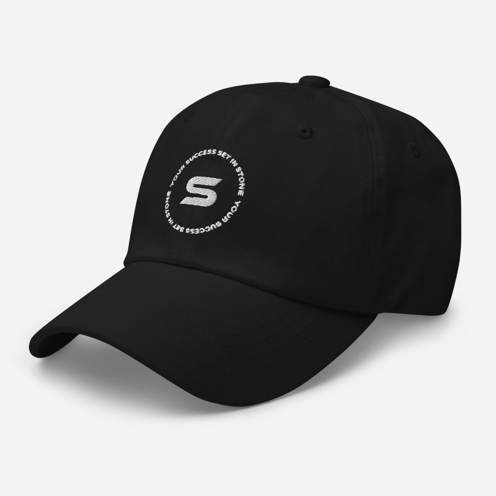 Signature S Logo white Dad hat