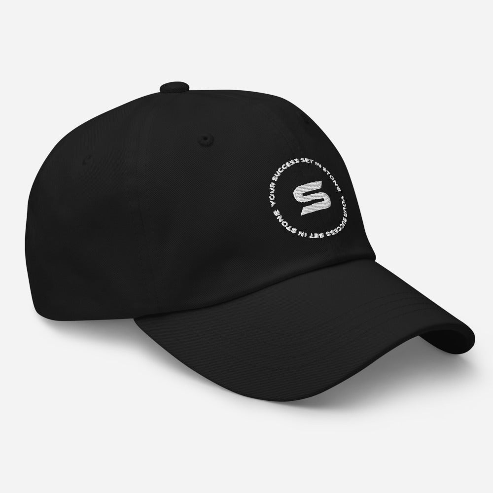 Signature S Logo white Dad hat