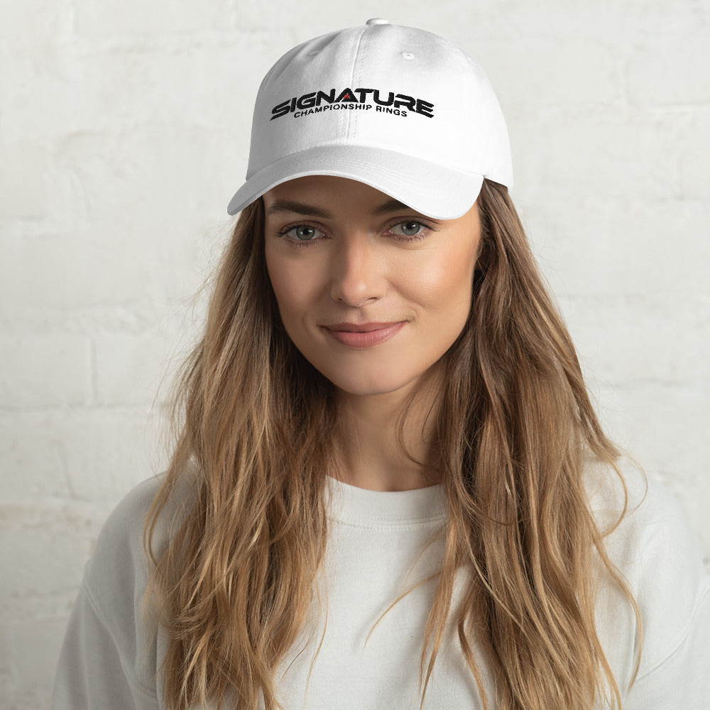 Signature Black Logo Dad hat