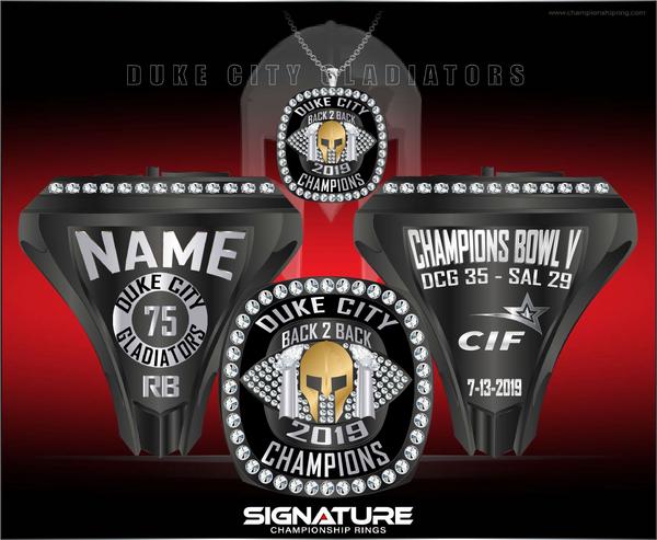 dcgladiators.com Championship Ring