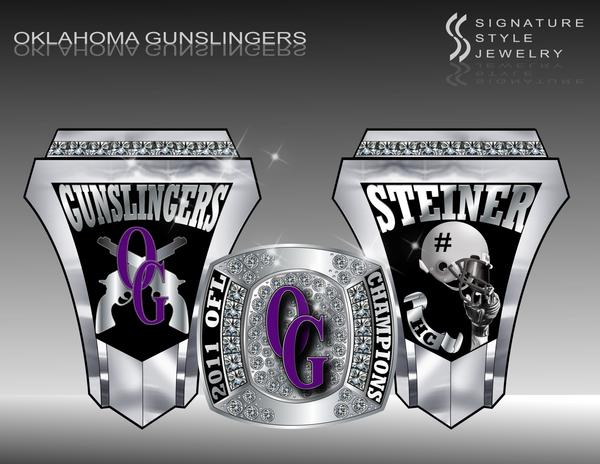 Oklahoma Gunslingers Championship Ring
