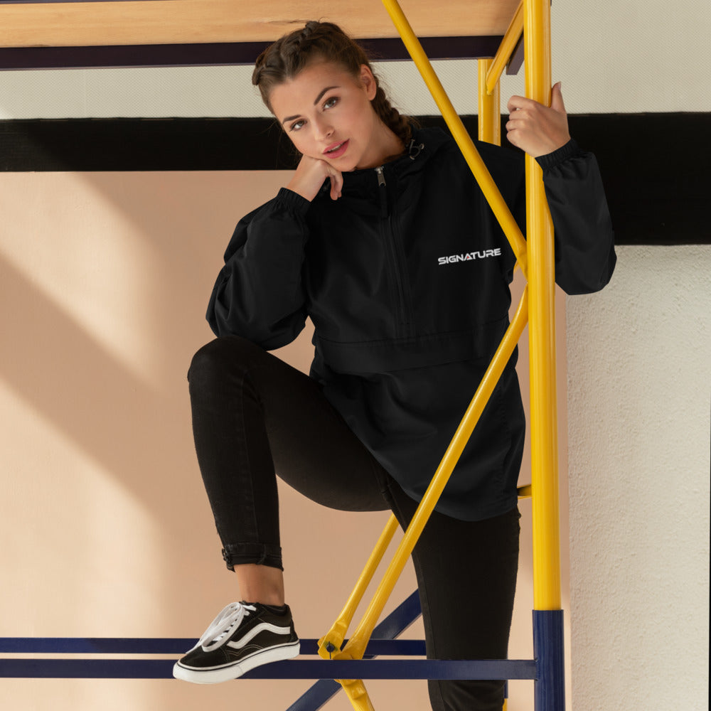 Signature Embroidered Champion Packable Jacket