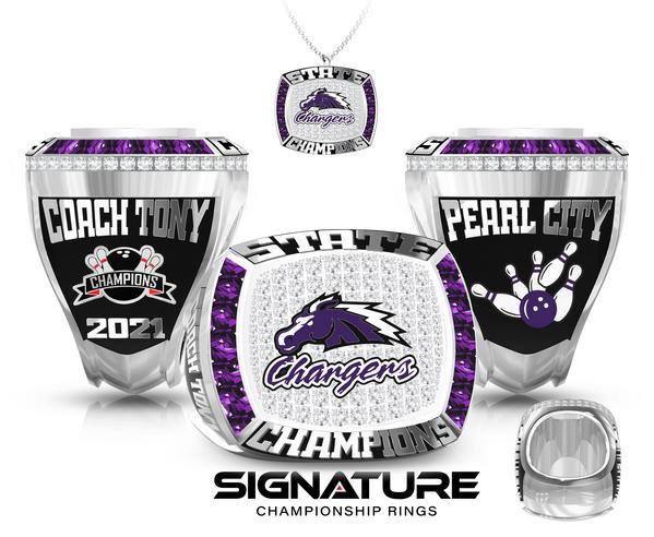 Pearl City High School Bowling Championship Ring