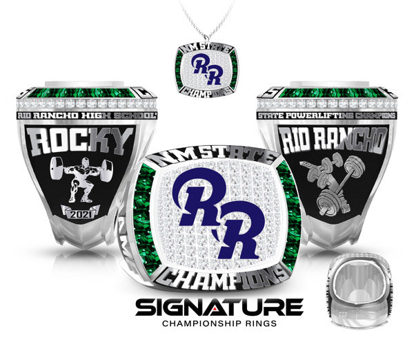 Rio Rancho High School Powerlifting Championship Ring