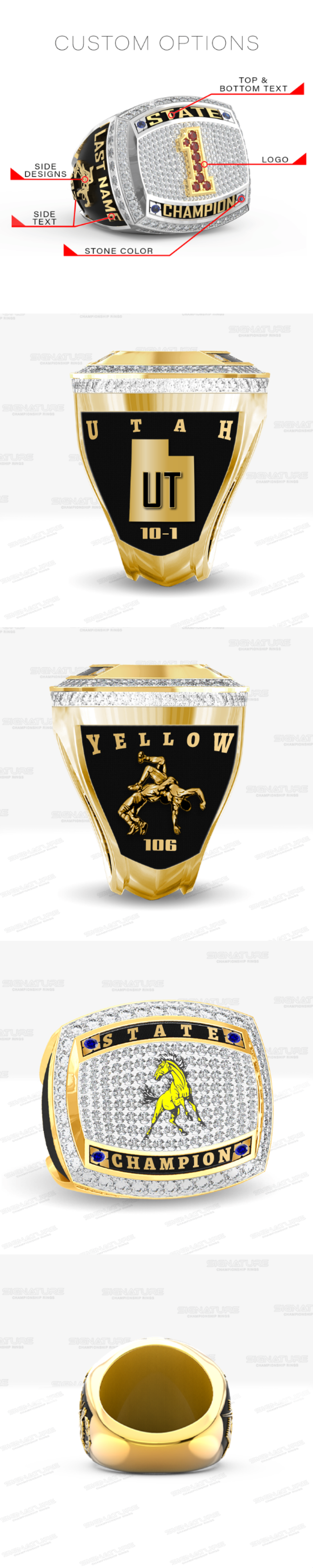 Custom Sports Ring - laubAFox61X8wvz-bYaKWwc1