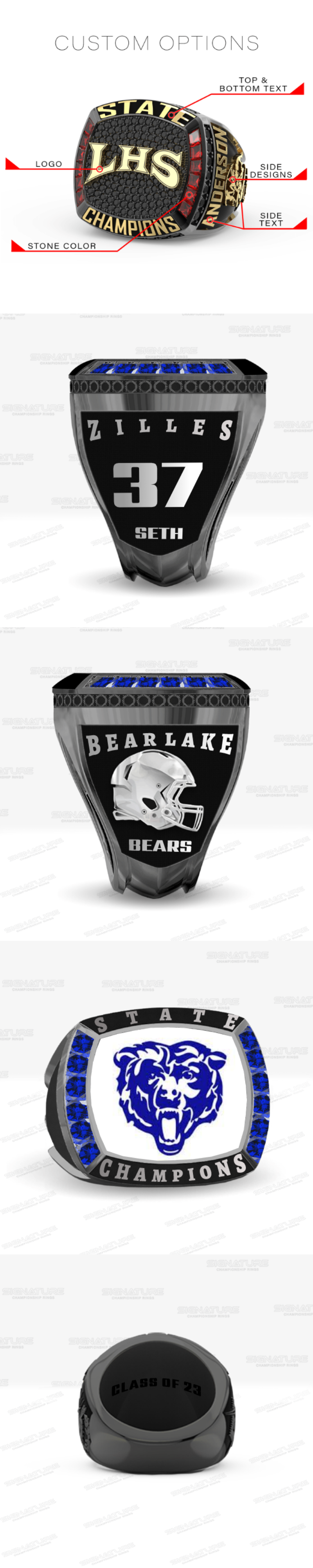 Custom Sports Ring - YSl011WLhy3H0TvWTj9o43eB