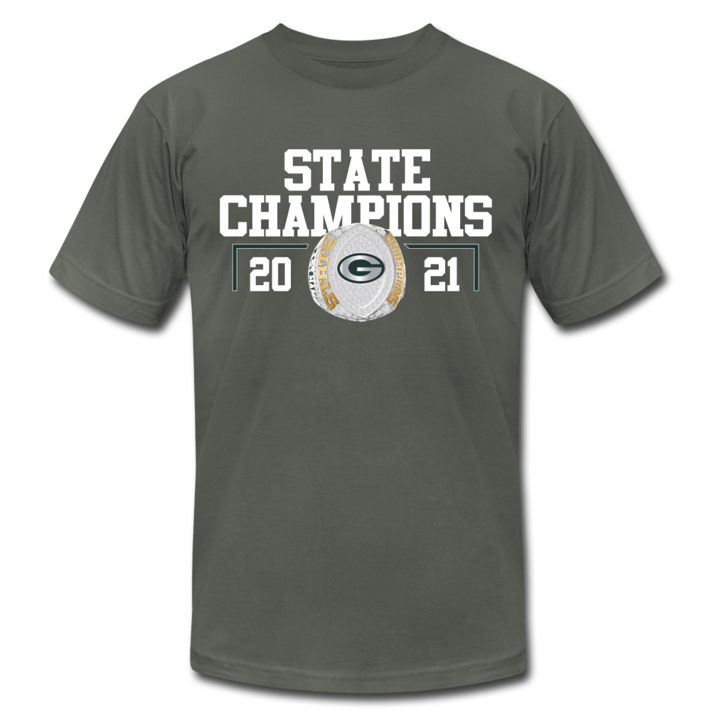 Gretna FB 2021 Champs Unisex Tee - asphalt