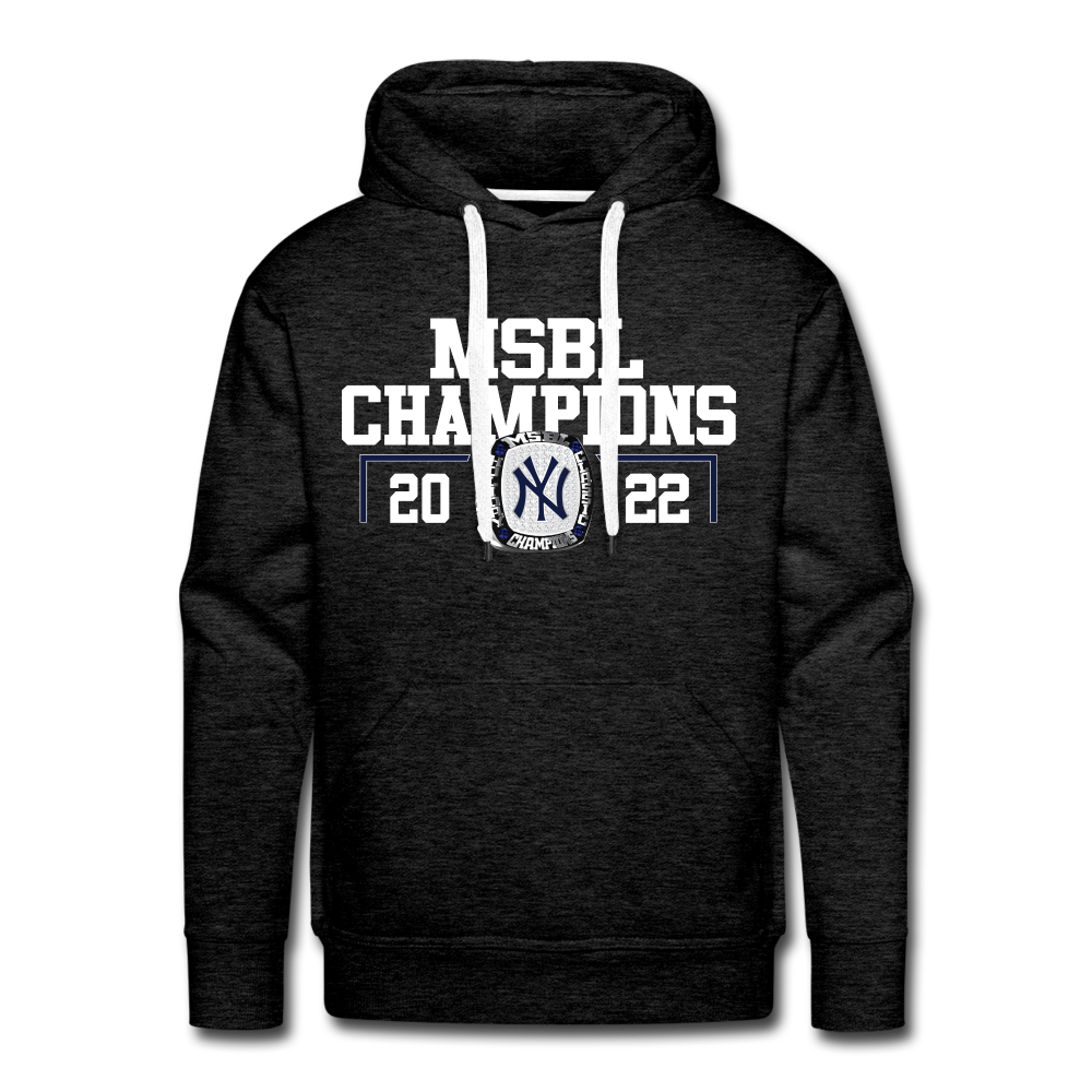 MIAMI YANKEES BASEBALL 2022 MSBL CHAMPIONS UNISEX HOODIE - charcoal grey