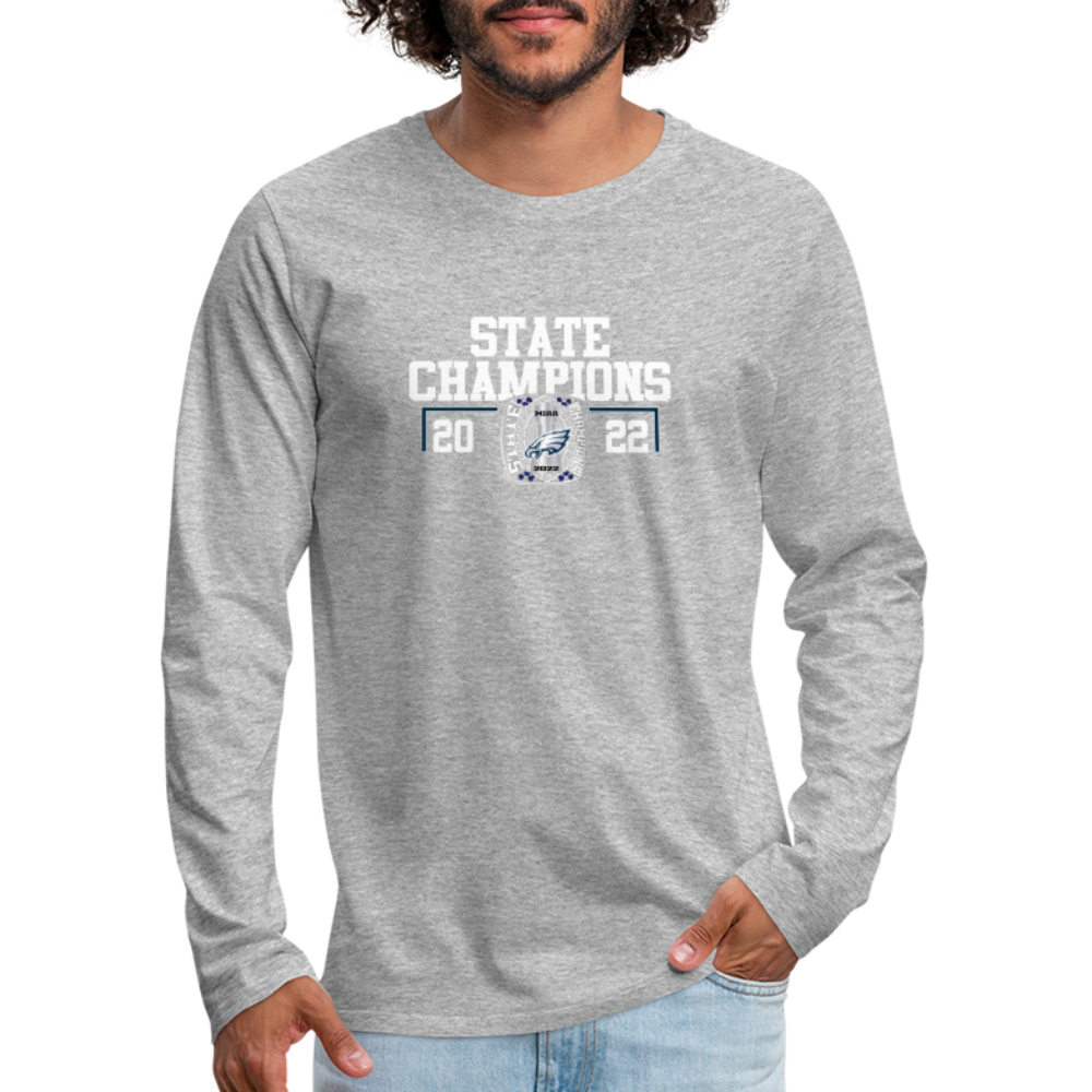 Saint John's Prep State Men's Premium Long Sleeve T-Shirt - heather gray