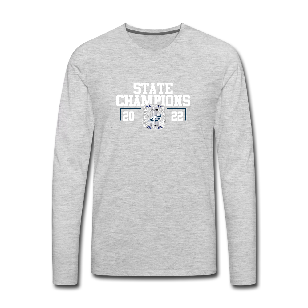 Saint John's Prep State Men's Premium Long Sleeve T-Shirt - heather gray