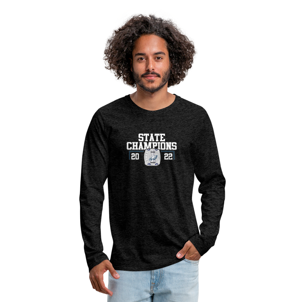 Saint John's Prep State Men's Premium Long Sleeve T-Shirt - charcoal grey