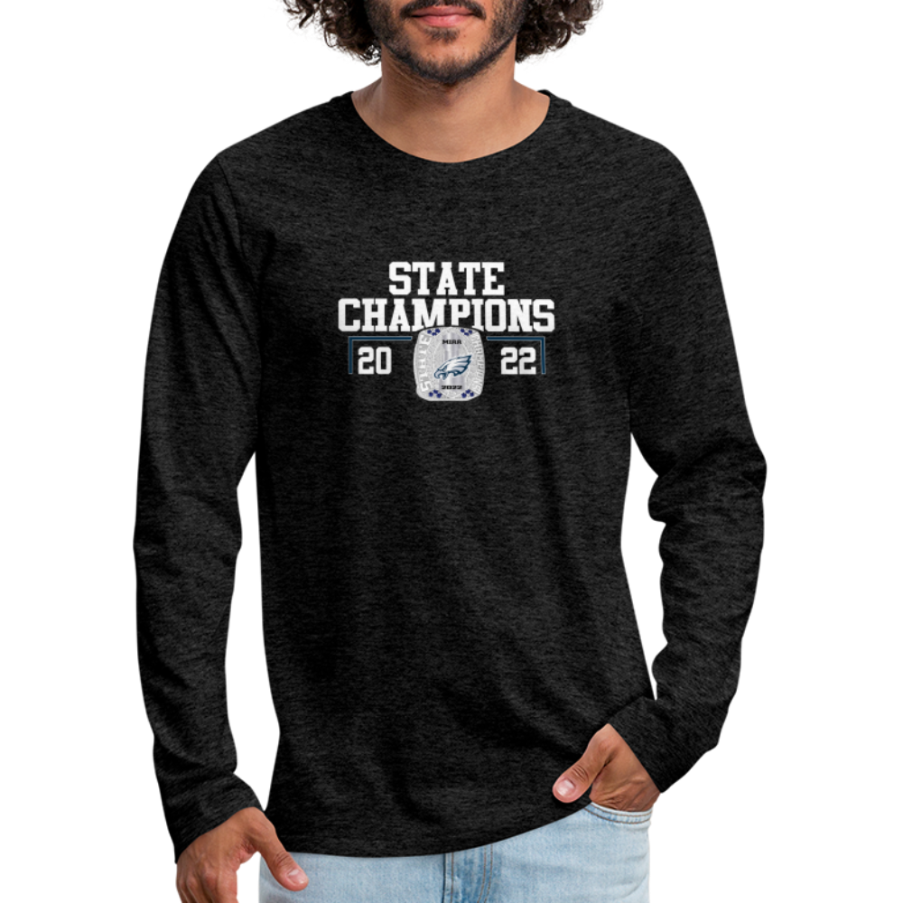 Saint John's Prep State Men's Premium Long Sleeve T-Shirt - charcoal grey