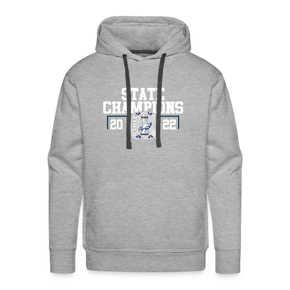 Saint John's Prep Stat Champions Men’s Premium Hoodie - heather grey