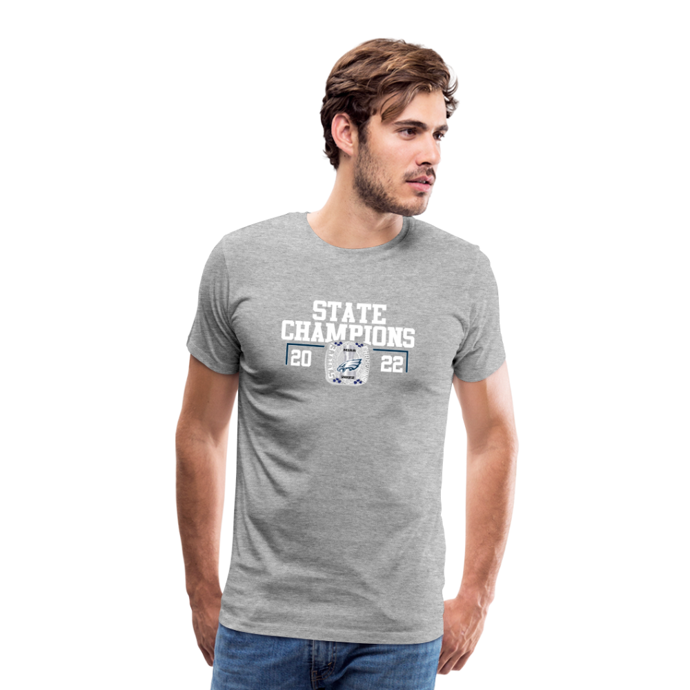 Saint John's Prep Stat Champions Men's Premium T-Shirt - heather gray