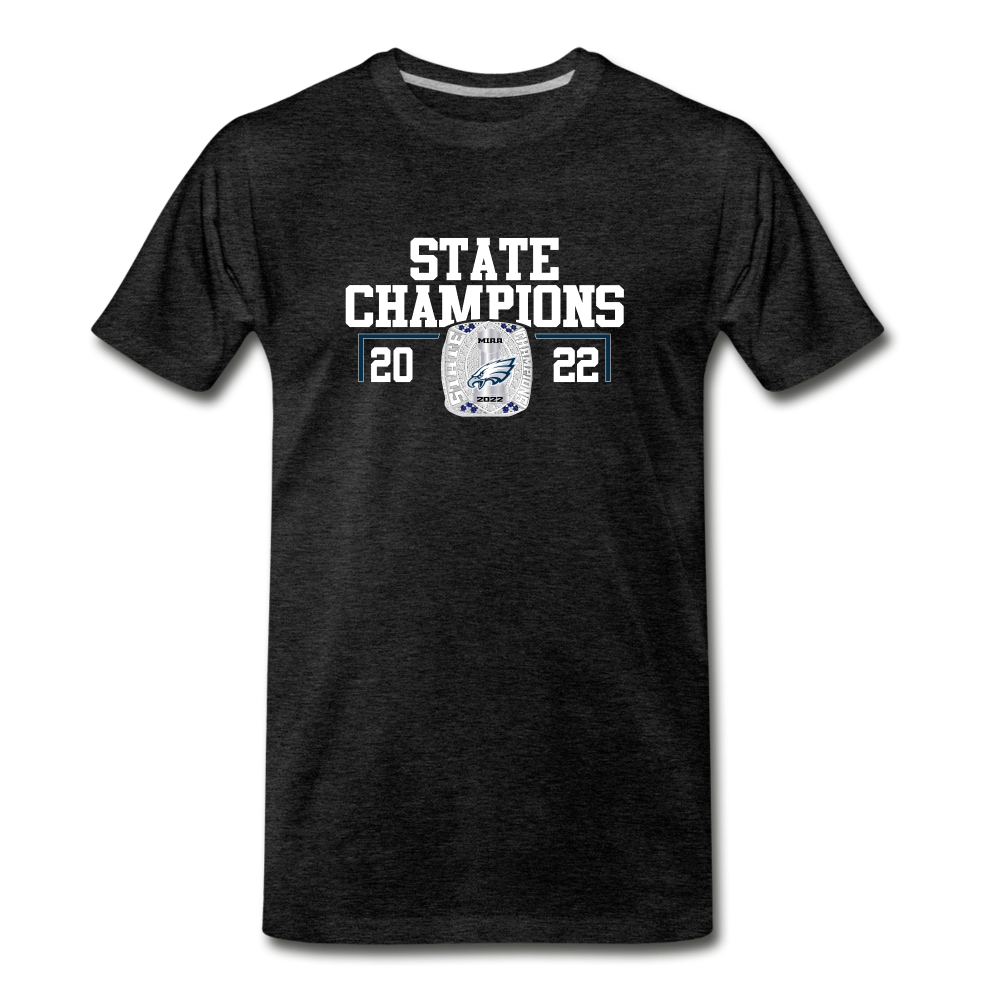Saint John's Prep Stat Champions Men's Premium T-Shirt - charcoal grey