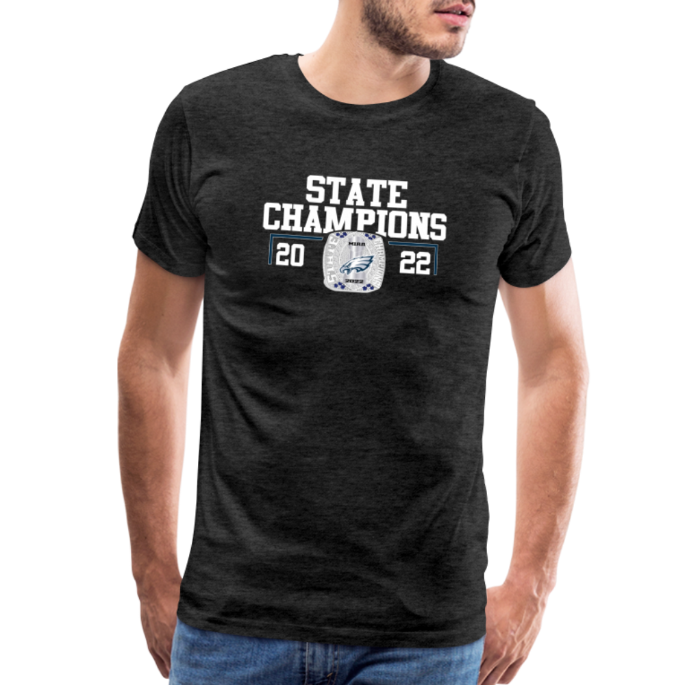 Saint John's Prep Stat Champions Men's Premium T-Shirt - charcoal grey