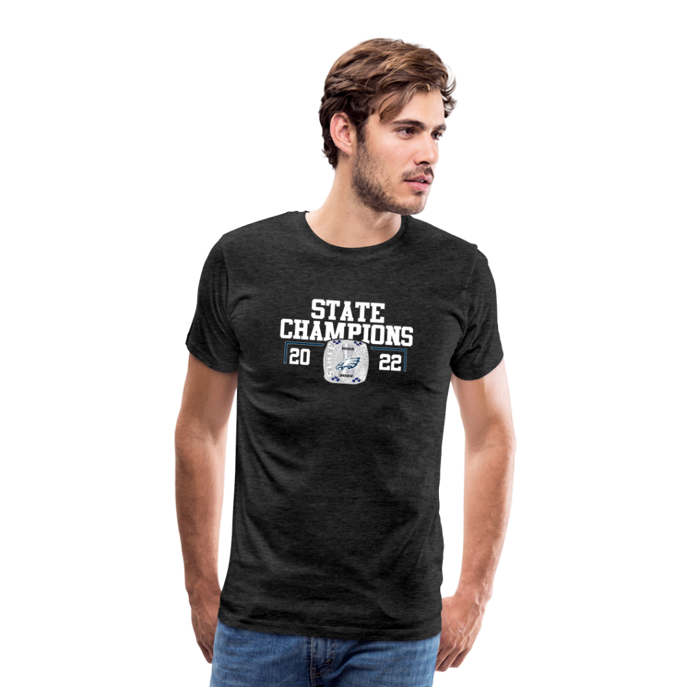 Saint John's Prep Stat Champions Men's Premium T-Shirt - charcoal grey