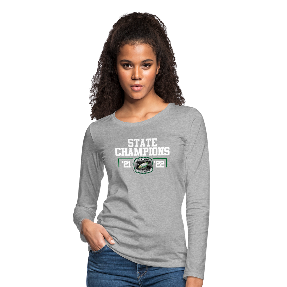 Arlington Christian School State Championship Ring  Women's Premium Long Sleeve T-Shirt - heather gray