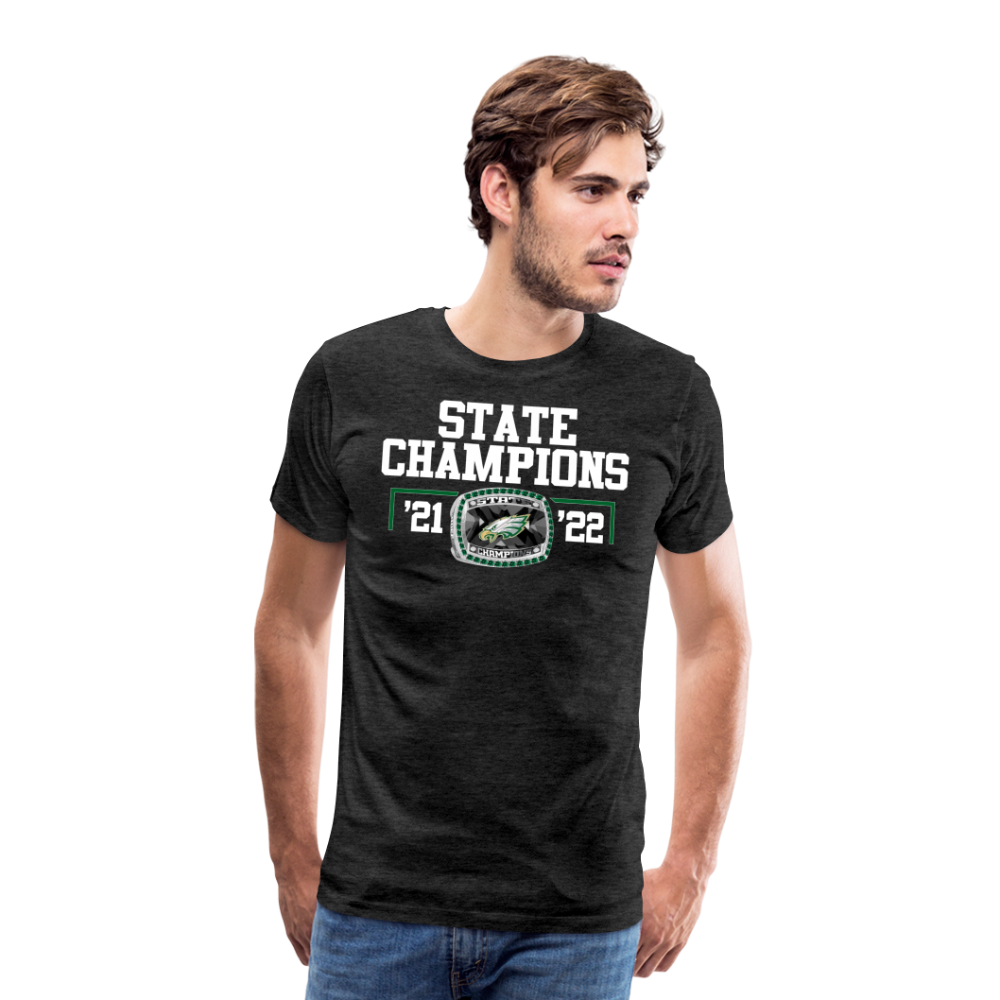 Arlington Christian School State Championship Ring Men's Premium T-Shirt - charcoal grey