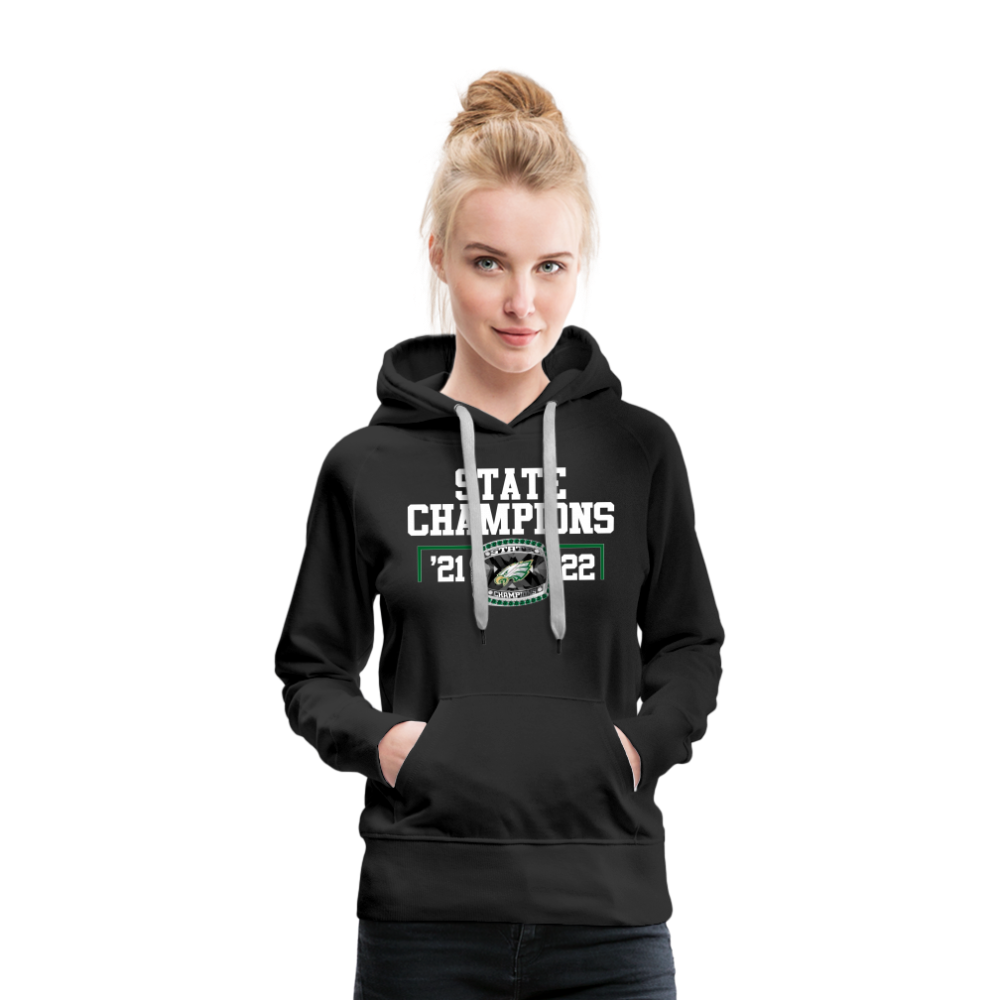 Arlington Christian School State Championship Ring  Women’s Premium Hoodie - black