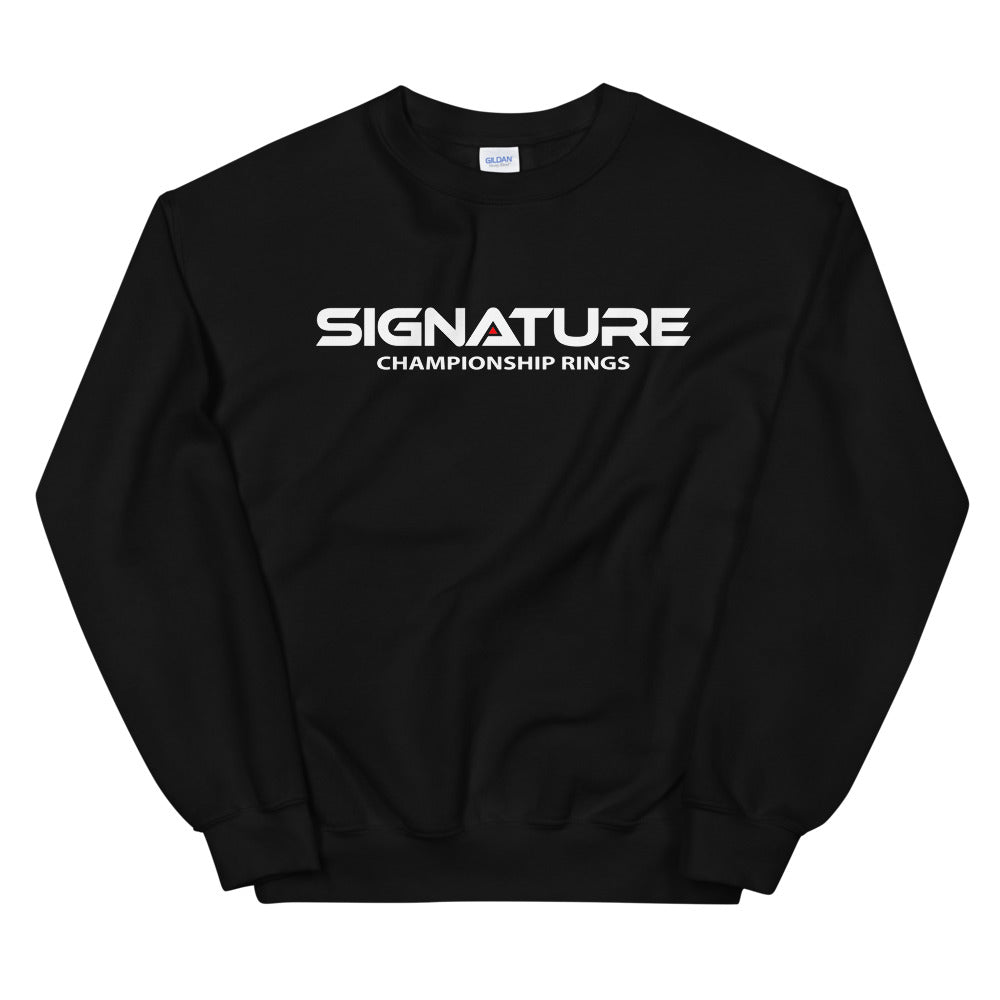Signature White Logo Crew Sweatshirt