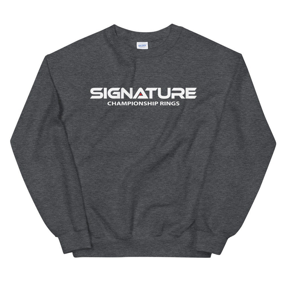 Signature White Logo Crew Sweatshirt