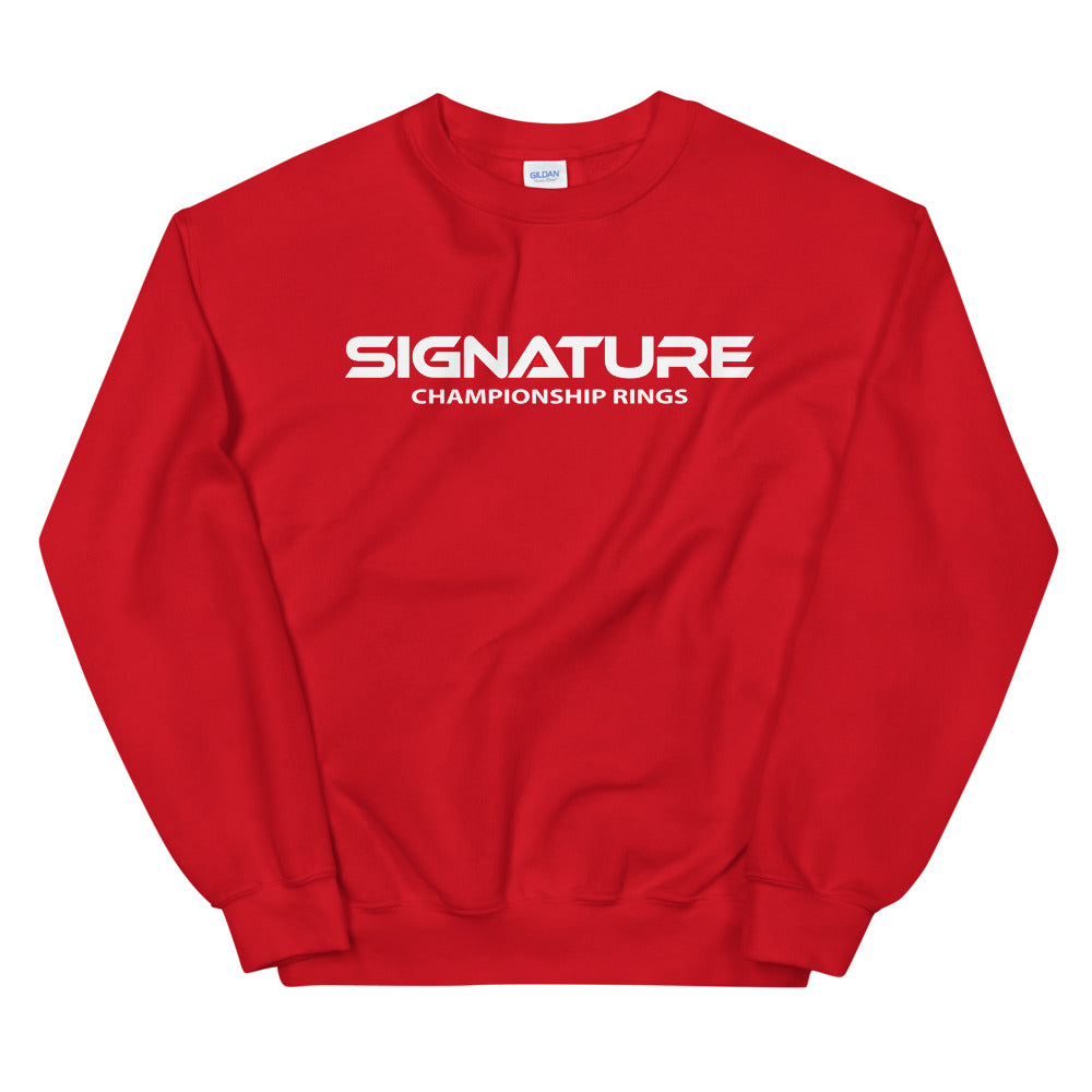 Signature White Logo Crew Sweatshirt