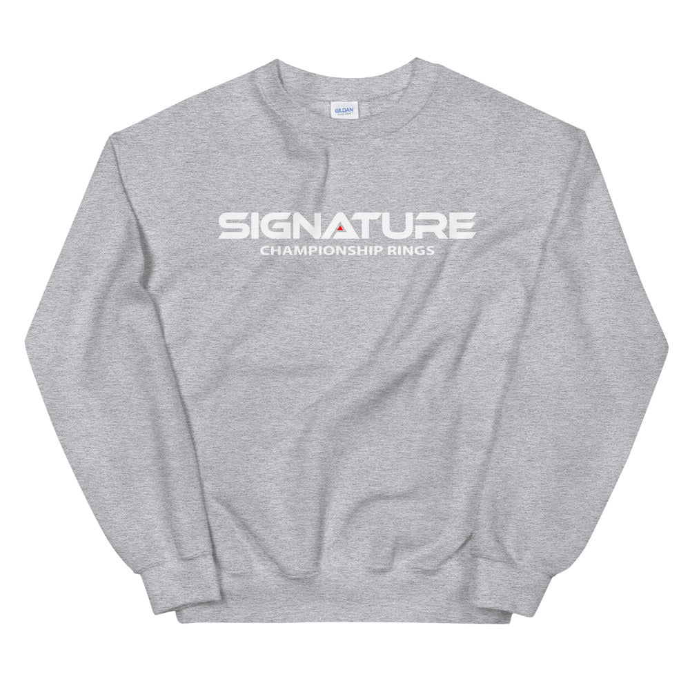 Signature White Logo Crew Sweatshirt