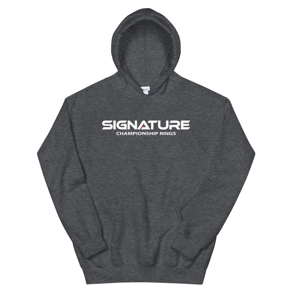 Signature White Logo Unisex Hoodie