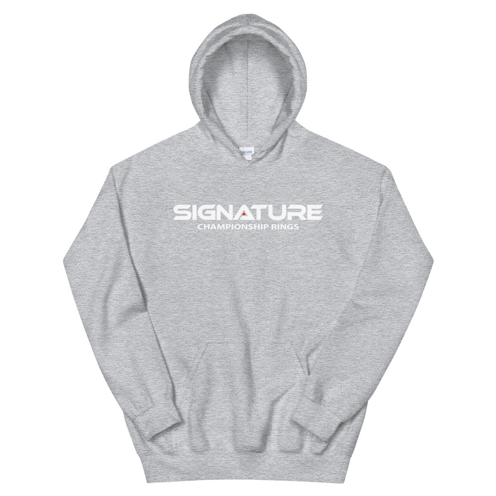 Signature White Logo Unisex Hoodie