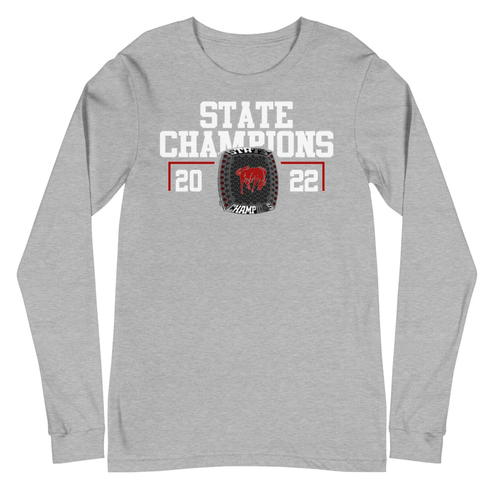 Lisbon Broncos State Champions Unisex Long Sleeve Tee
