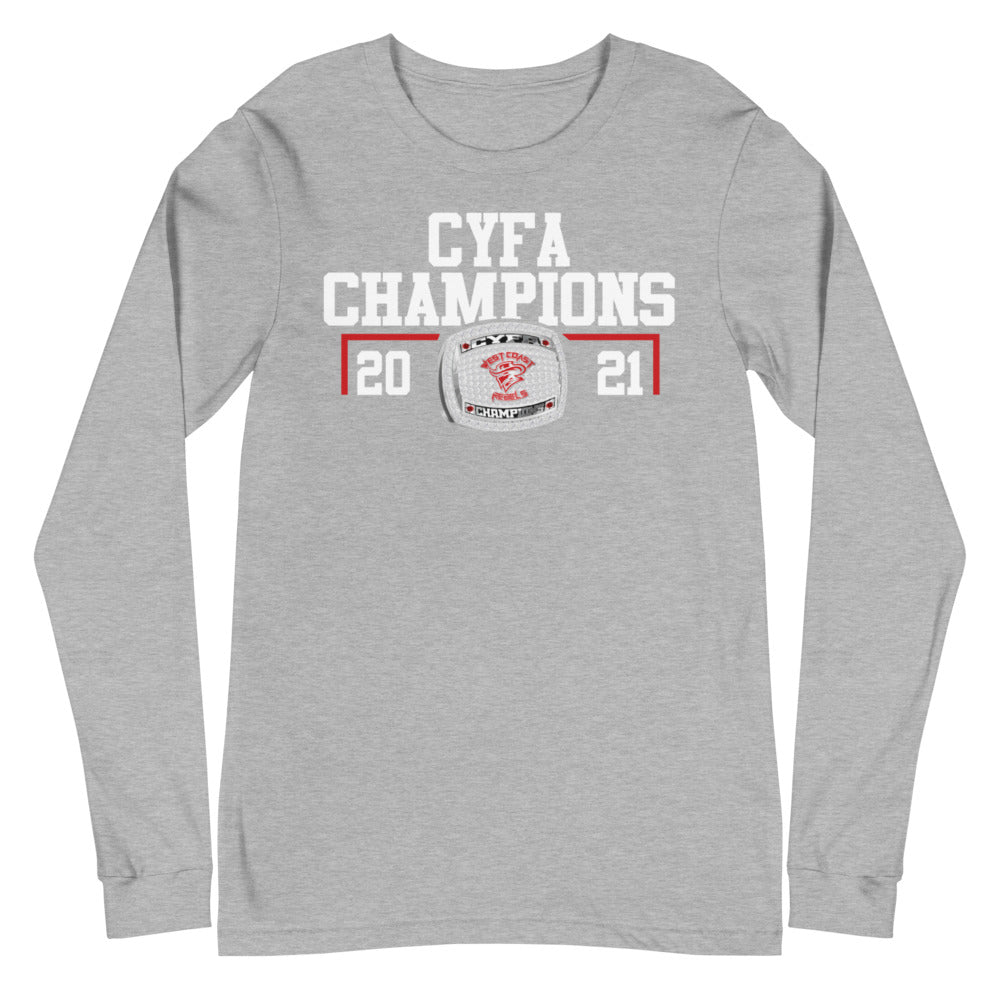 West Coast Rebels State Champions Unisex Long Sleeve Tee