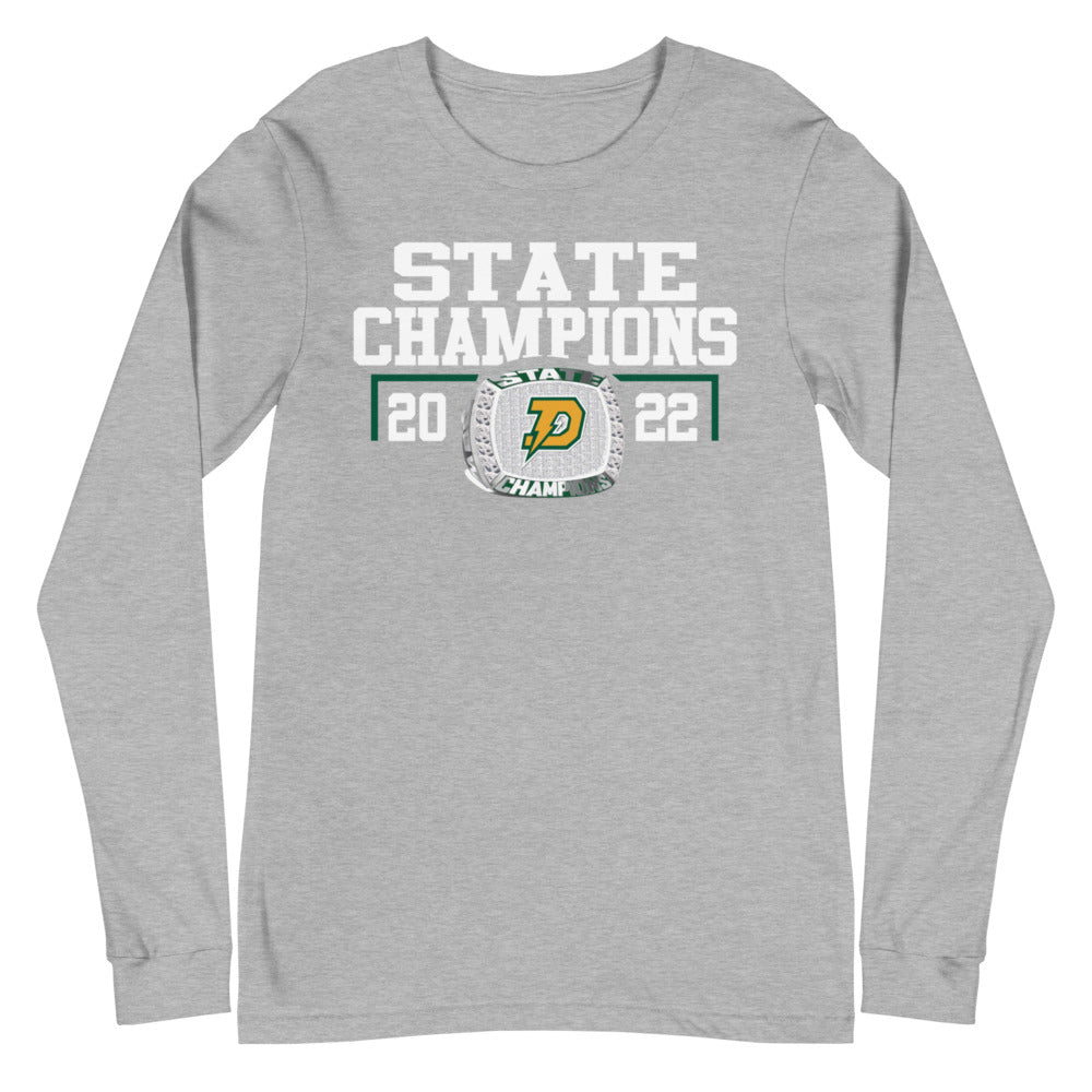 H H Dow High School Hockey State Champions Unisex Long Sleeve Tee