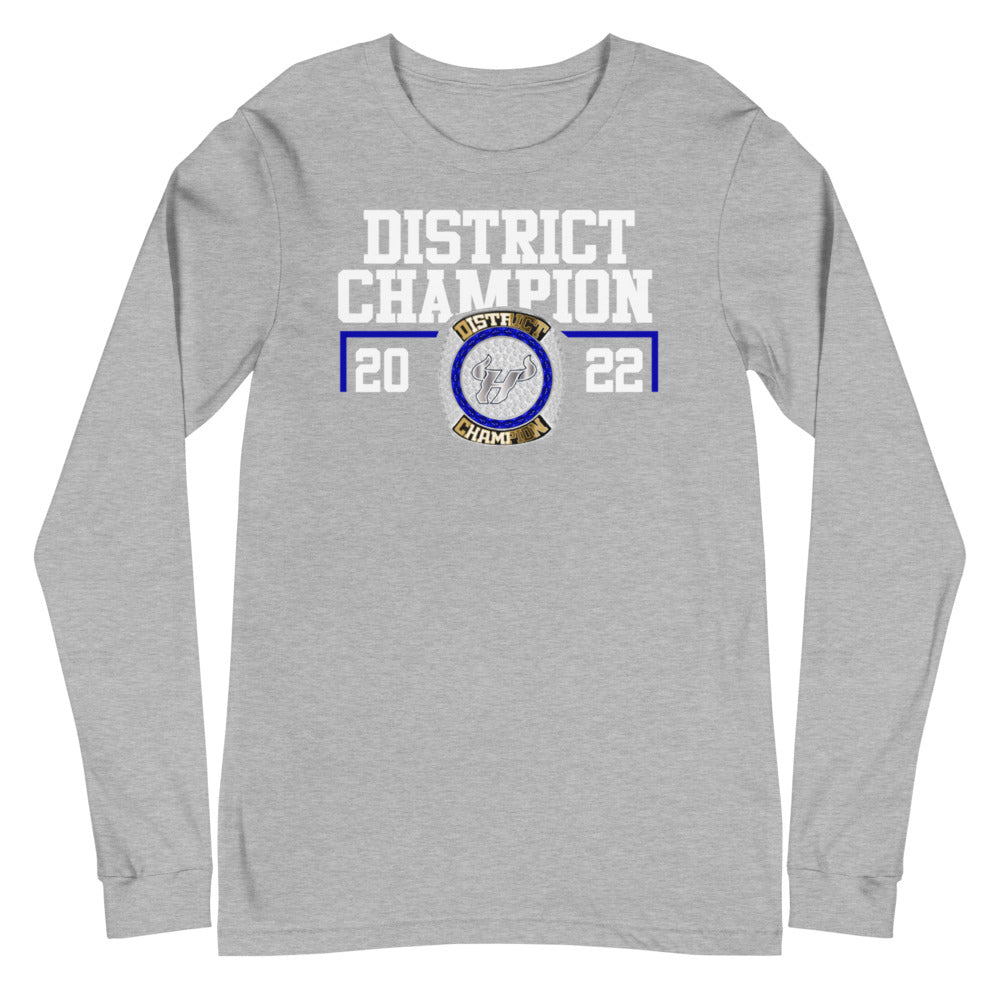Bulls Track and Field District Champion Unisex Long Sleeve Tee