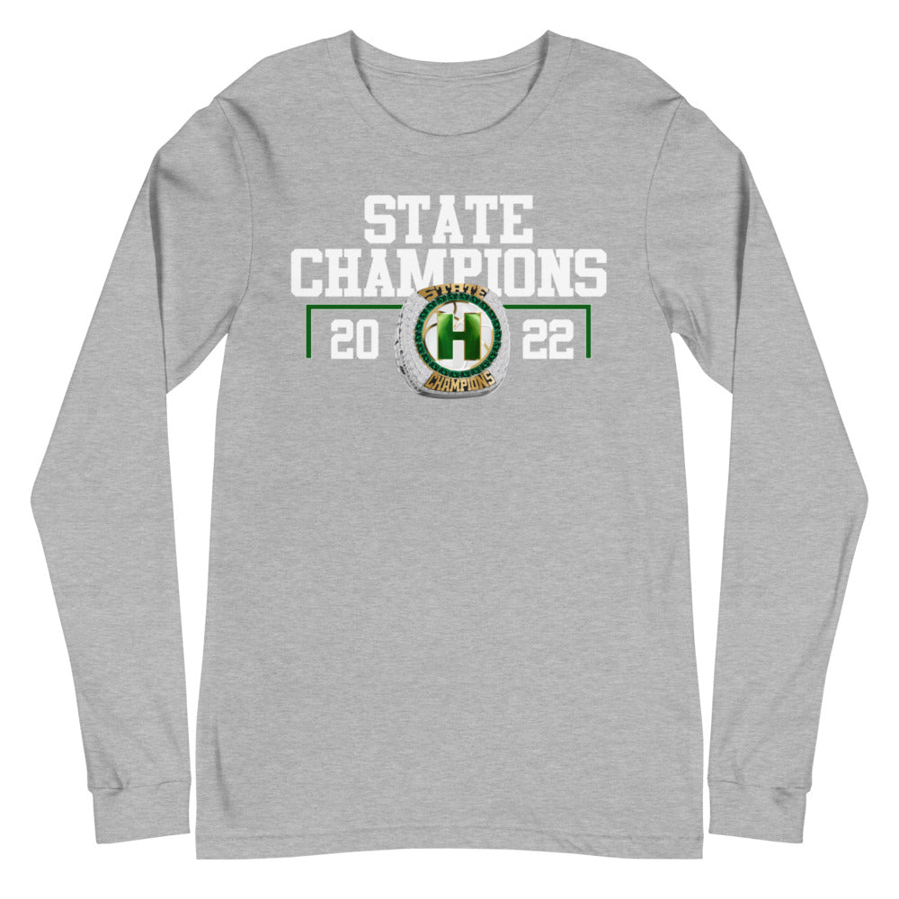 Holyoke Senior High School 2022 Championship Ring Unisex Long Sleeve Tee