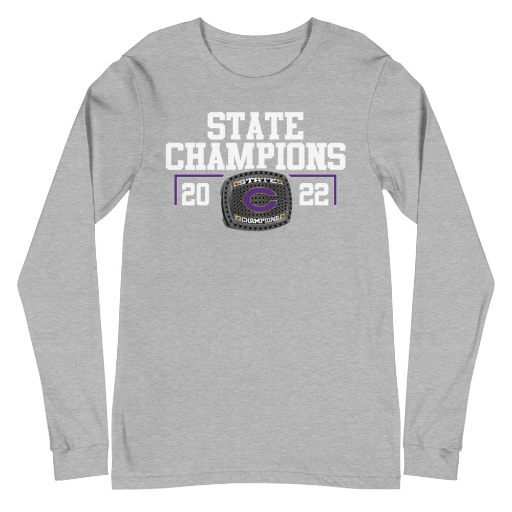 Chickasha High School 2022 State Championship Ring Unisex Long Sleeve Tee