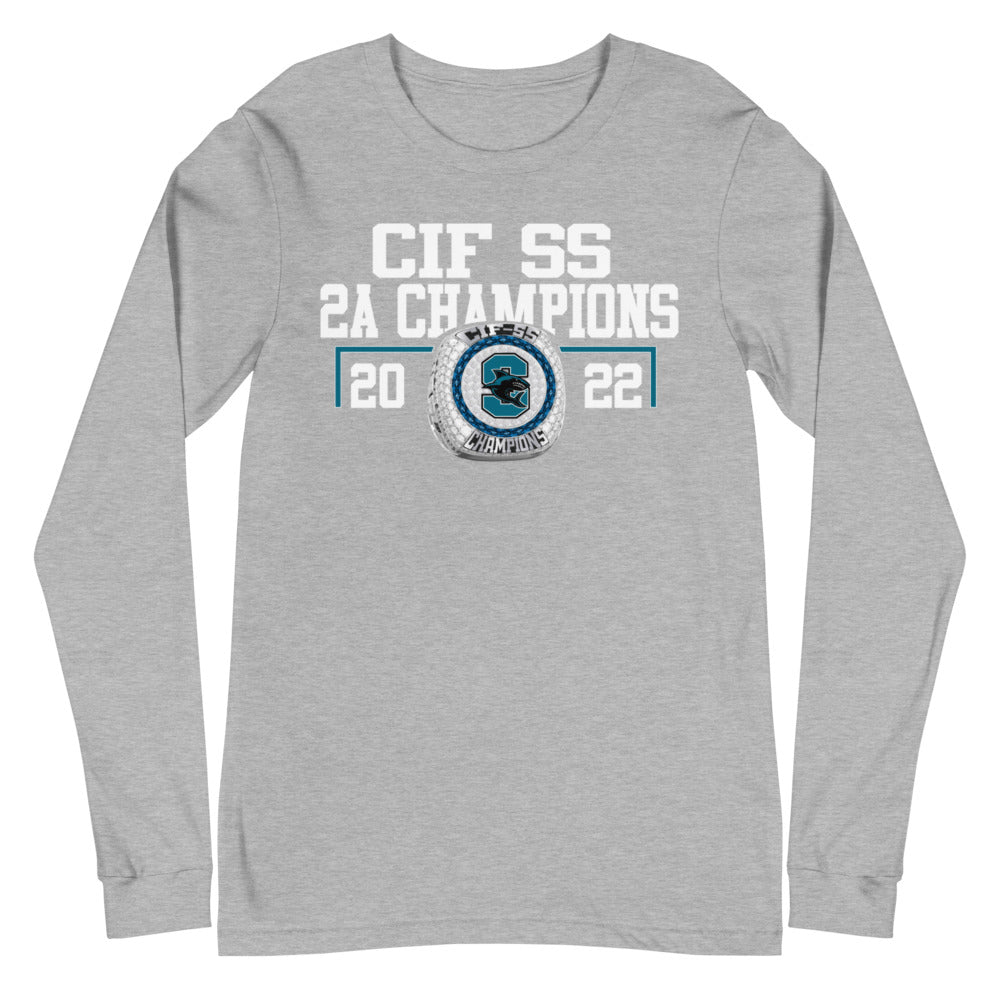Santiago High School 2022 Championship Ring Unisex Long Sleeve Tee